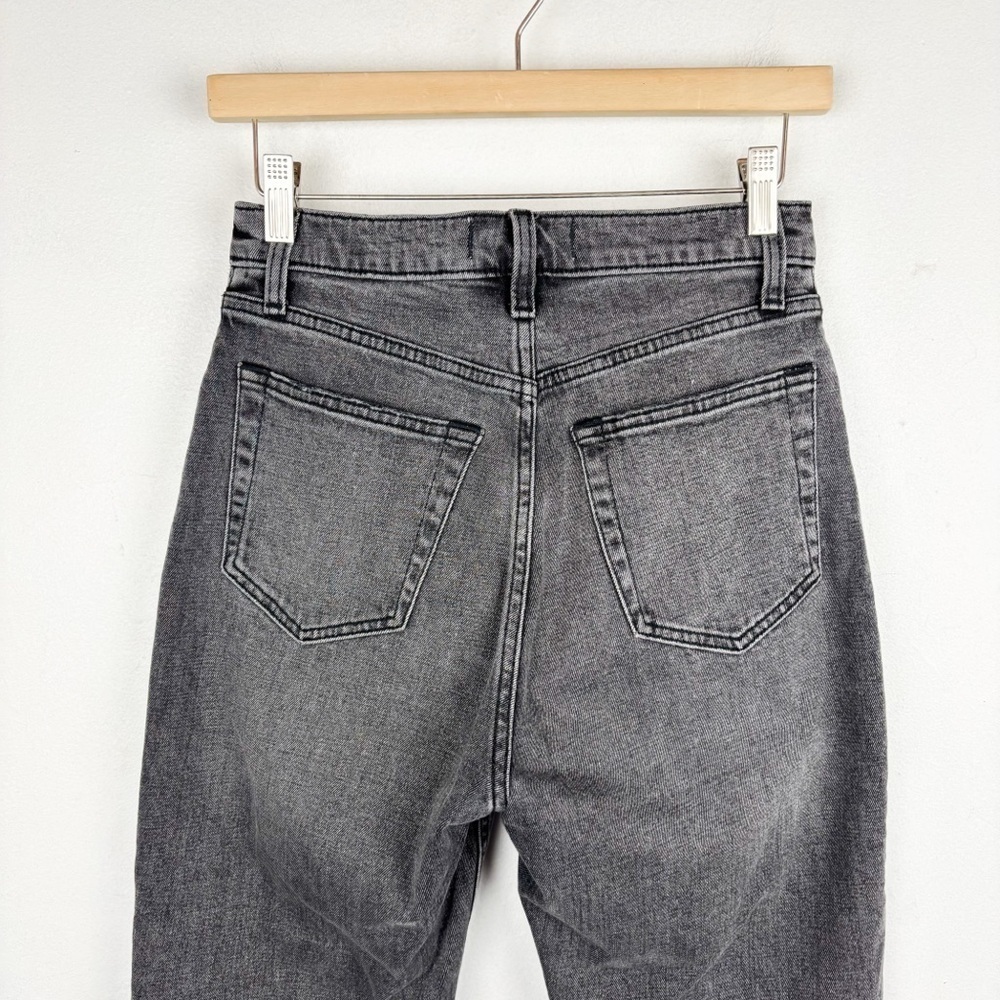 Abercrombie & Fitch Gray Ankle Straight Ultra High Rise Jeans Sz 26/2 - Picture 4 of 7